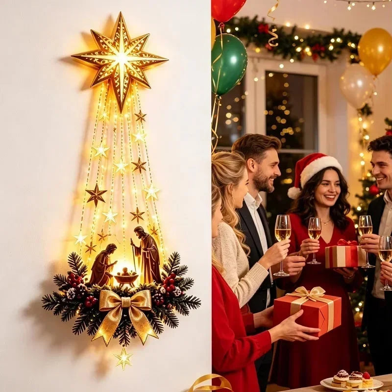 Bethlehem Star of Faith LED Wall Decor