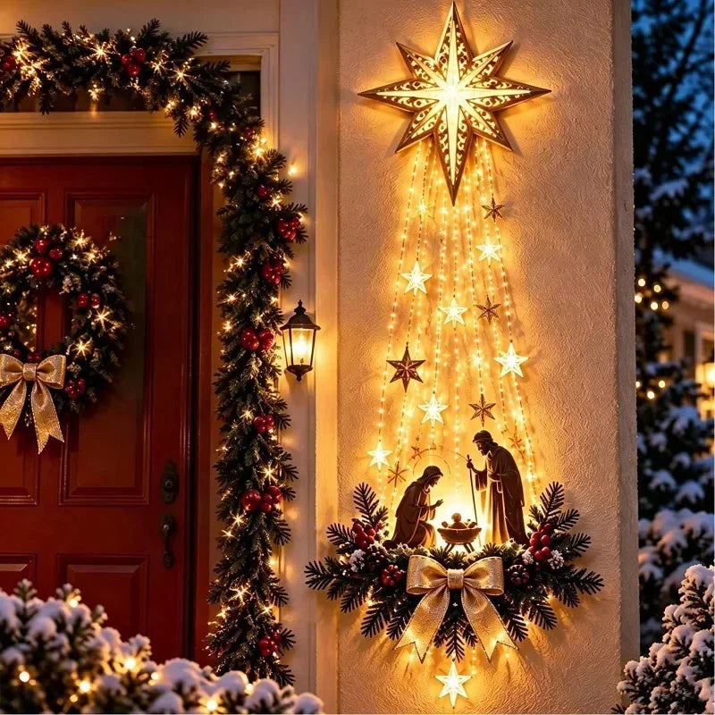 Bethlehem Star of Faith LED Wall Decor